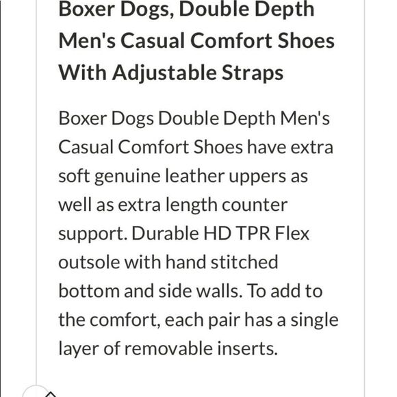 Boxer Dogs Orthopedic Shoe Black Size 8B AAA, New‎ without tags Men’s - Picture 8 of 8